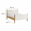 Maven King Size Boucle Upholstered Platform Bed