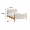 Maven Queen Size Fabric Upholstered Platform Bed