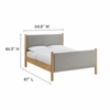 Maven Queen Size Fabric Upholstered Platform Bed