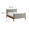 Maven Queen Size Fabric Upholstered Platform Bed