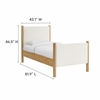 Maven Twin Size Boucle Upholstered Platform Bed