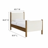Maven Twin Size Boucle Upholstered Platform Bed