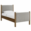 Maven Twin Size Fabric Upholstered Platform Bed