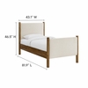 Maven Twin Size Fabric Upholstered Platform Bed