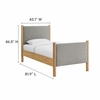 Maven Twin Size Fabric Upholstered Platform Bed