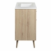 Maverick 36" Bathroom Vanity in White Oak