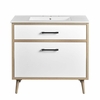 Maverick 36" Bathroom Vanity in White Oak