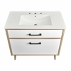 Maverick 36" Bathroom Vanity in White Oak