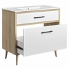 Maverick 36" Bathroom Vanity in White Oak