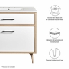 Maverick 36" Bathroom Vanity in White Oak