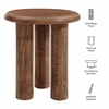 Mavina Mango Wood Side Table
