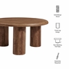Mavina Round Mango Wood Coffee Table