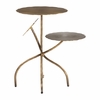 Mavro Accent Table in Brass