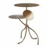 Mavro Accent Table in Brass