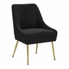 Maxine Dining Chair in Black & Gold