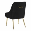 Maxine Dining Chair in Black & Gold