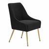 Maxine Dining Chair in Black & Gold