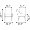 Maxine Dining Chair in Black & Gold