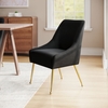 Maxine Dining Chair in Black & Gold