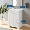 Maybelle 24" Bathroom Vanity in White White