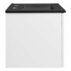 Maybelle 24" Wall-Mount Bathroom Vanity in White Black
