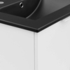 Maybelle 24" Wall-Mount Bathroom Vanity in White Black