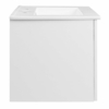 Maybelle 24" Wall-Mount Bathroom Vanity in White White