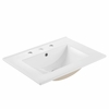 Maybelle 24" Wall-Mount Bathroom Vanity in White White