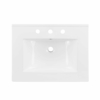 Maybelle 24" Wall-Mount Bathroom Vanity in White White