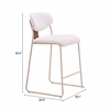 Meadow Counter Stool - Set of 4 in Cloud White