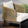 Meadow Outdoor Patio Armchair in Natural White