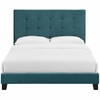 Melanie Queen Tufted Button Upholstered Performance Velvet Platform Bed