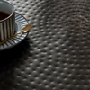 Mella 32 Inch Metal Hammered Coffee Table in Black