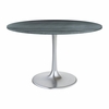 Metropolis Dining Table in Gray & Silver