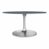 Metropolis Dining Table (60") in Gray & Silver