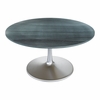 Metropolis Dining Table (60") in Gray & Silver