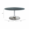 Metropolis Dining Table (60") in Gray & Silver
