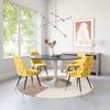 Metropolis Dining Table (60") in Gray & Silver