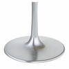 Metropolis Dining Table in Gray & Silver