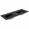 Cayman 48" Double Basin Bathroom Sink in Black