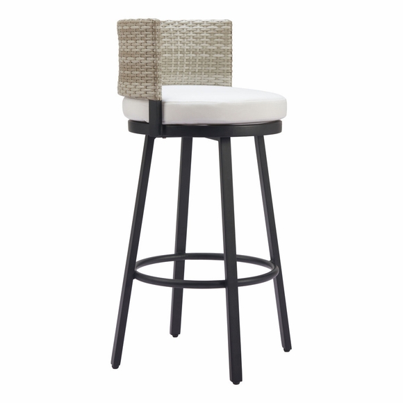 Midnight Wave Barstool in White