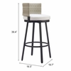 Midnight Wave Barstool in White
