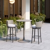 Midnight Wave Barstool in White