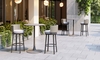 Midnight Wave Barstool in White