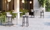 Midnight Wave Barstool in White