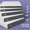 Mila 12" California King Mattress in White