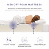 Mila 12" California King Mattress in White