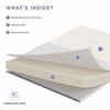 Mila 5" Full Mattress in White