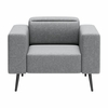 Milan Armchair in Dark Gray