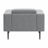 Milan Armchair in Dark Gray